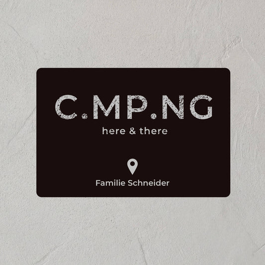 C.MP.NG Camping Fussmatte in schwarz