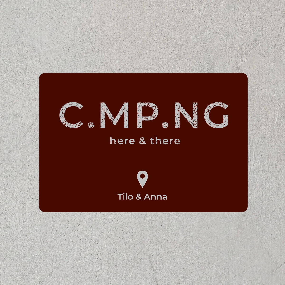 C.MP.NG Camping Fussmatte in rot