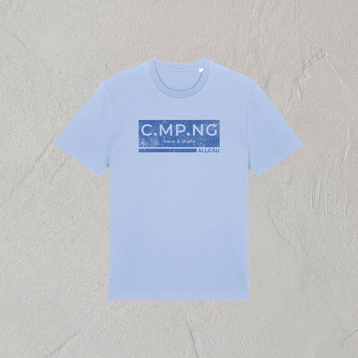C.MP.NG Camping T-Shirt boxed in hellblau